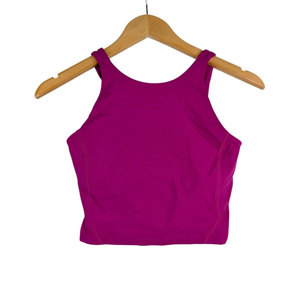 Lululemon Women's Align Cropped Tank Top size 4 Magenta Pink